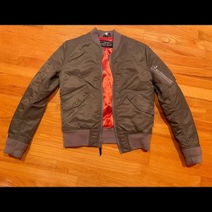 Schott NYC Type MA-1 Olive Drab Flight Jacket - Size Small